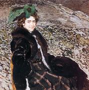 Alexander Yakovlevich GOLOVIN Actress of E.A oil painting artist